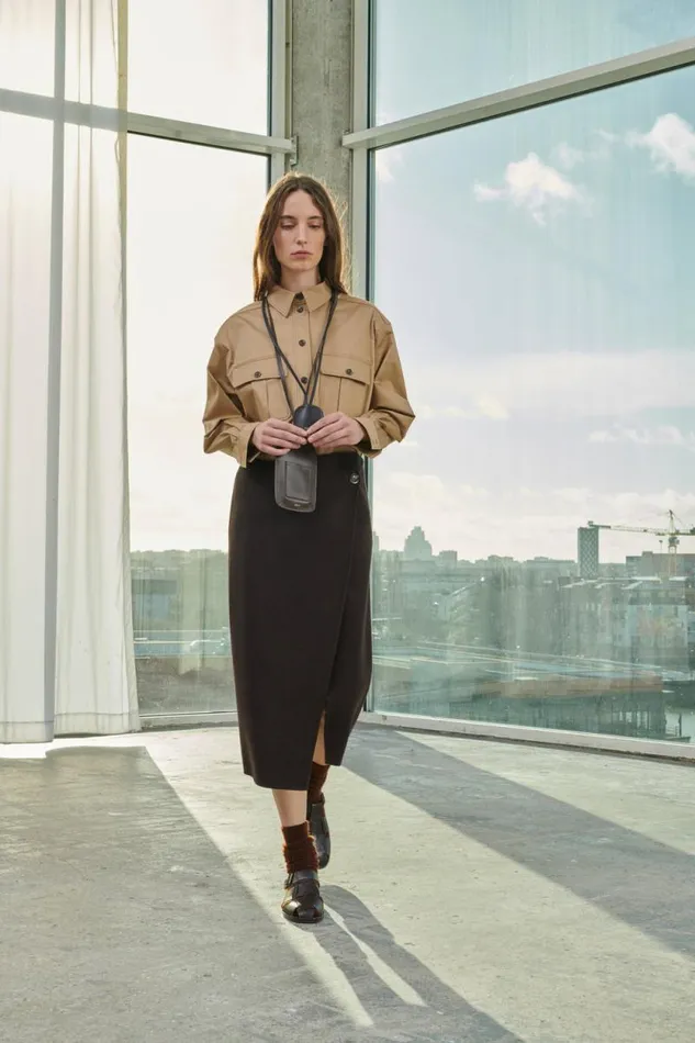 Skirts and Shorts Women Soeur WALES SKIRT Mottled Brown