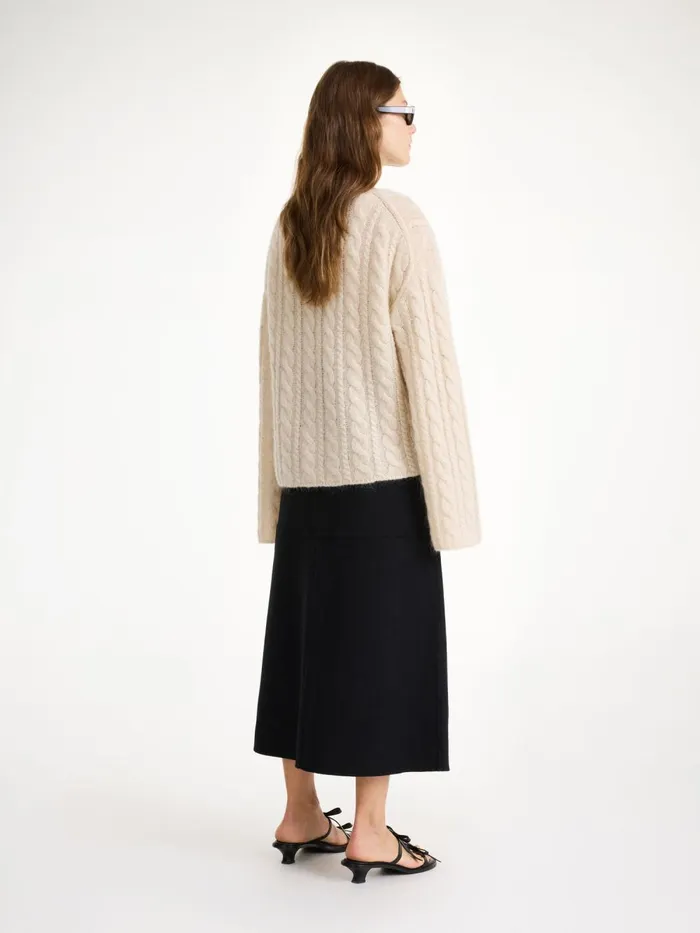 Skirts Women By Malene Birger Angello Wool Midi Skirt Black