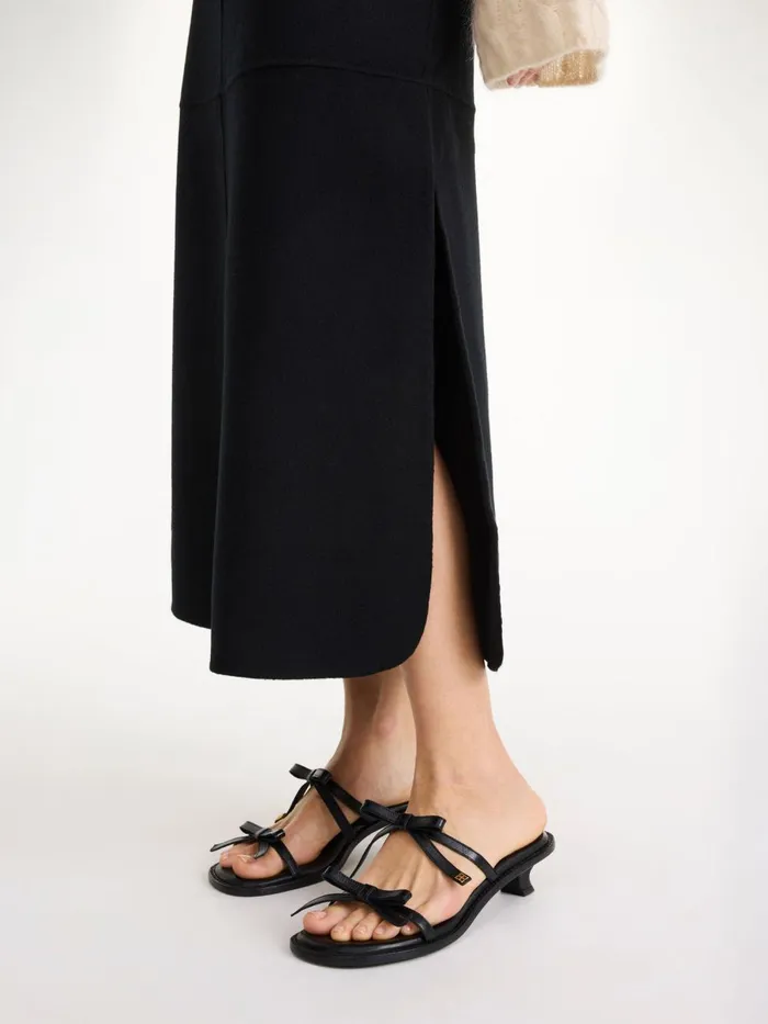 Skirts Women By Malene Birger Angello Wool Midi Skirt Black