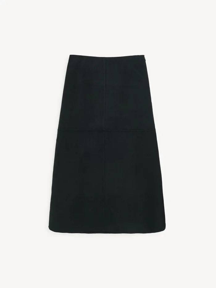 Skirts Women By Malene Birger Angello Wool Midi Skirt Black