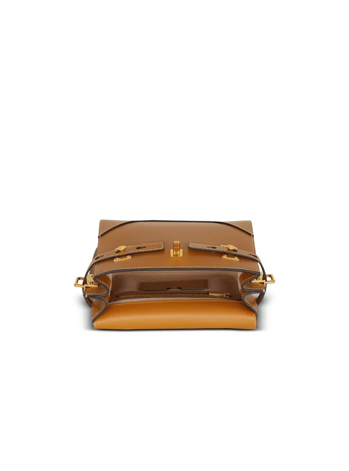 Smooth Leather BBuzz 23 Bag Brown Women Balmain Handbags