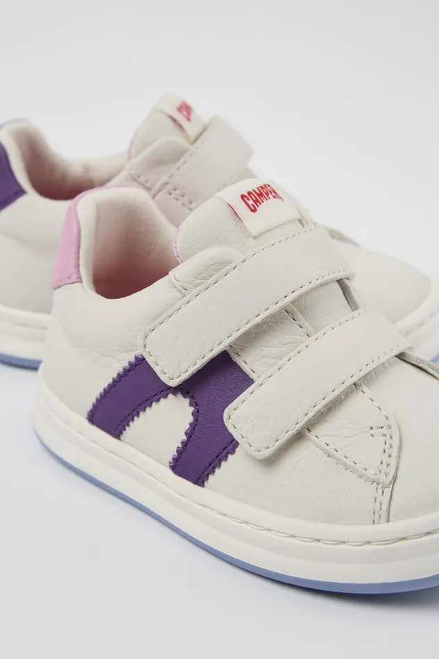 Sneakers Kids Camper Twins White Leather Sneaker