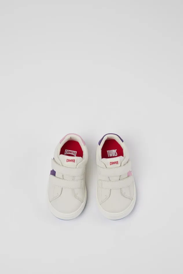 Sneakers Kids Camper Twins White Leather Sneaker Sneakers Kids Camper Twins White Leather Sneaker