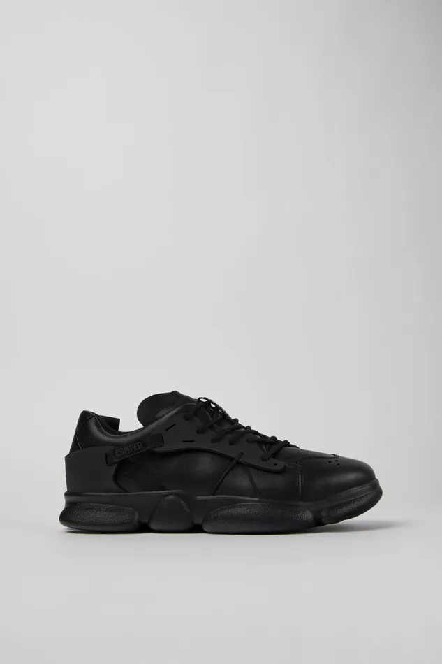 Sneakers Men Camper Karst Black Leather And Textile Sneakers Sneakers Men Camper Karst Black Leather And Textile Sneakers