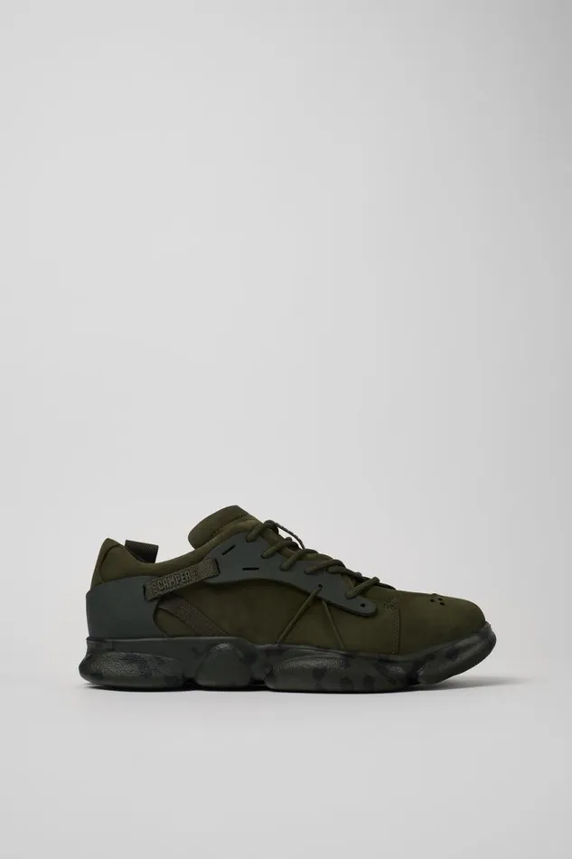 Sneakers Men Camper Karst Green Nubuck And Textile Sneakers Sneakers Men Camper Karst Green Nubuck And Textile Sneakers