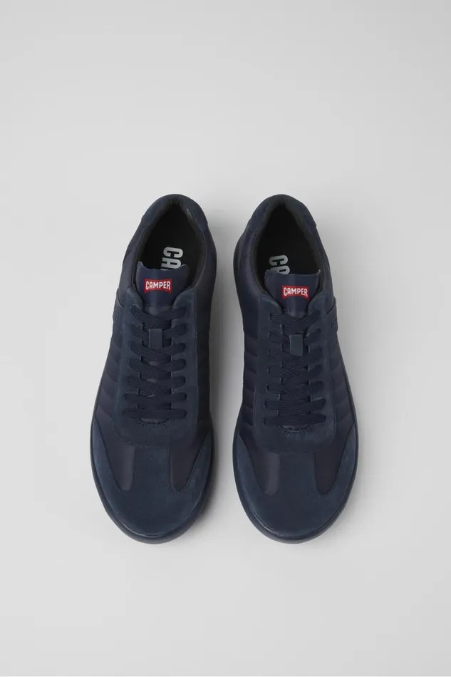 Sneakers Men Camper Pelotas XLite Blue Recycled PET And Nubuck Sneaker Sneakers Men Camper Pelotas XLite Blue Recycled PET And Nubuck Sneaker