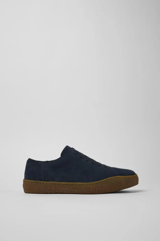 Sneakers Men Camper Peu Terreno Blue Nubuck Shoes Sneakers Men Camper Peu Terreno Blue Nubuck Shoes