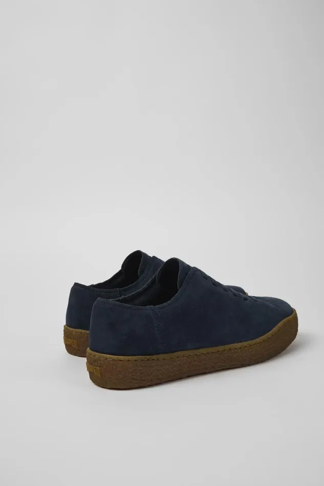 Sneakers Men Camper Peu Terreno Blue Nubuck Shoes Sneakers Men Camper Peu Terreno Blue Nubuck Shoes