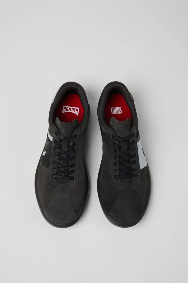 Sneakers Men Camper Twins Grayblack NubuckLeather Sneaker Sneakers Men Camper Twins Grayblack NubuckLeather Sneaker