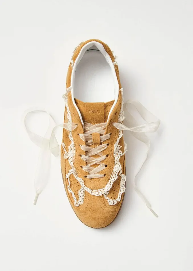 Sneakers Women ALOHAS Tb490 Crochet Honey Leather Sneakers