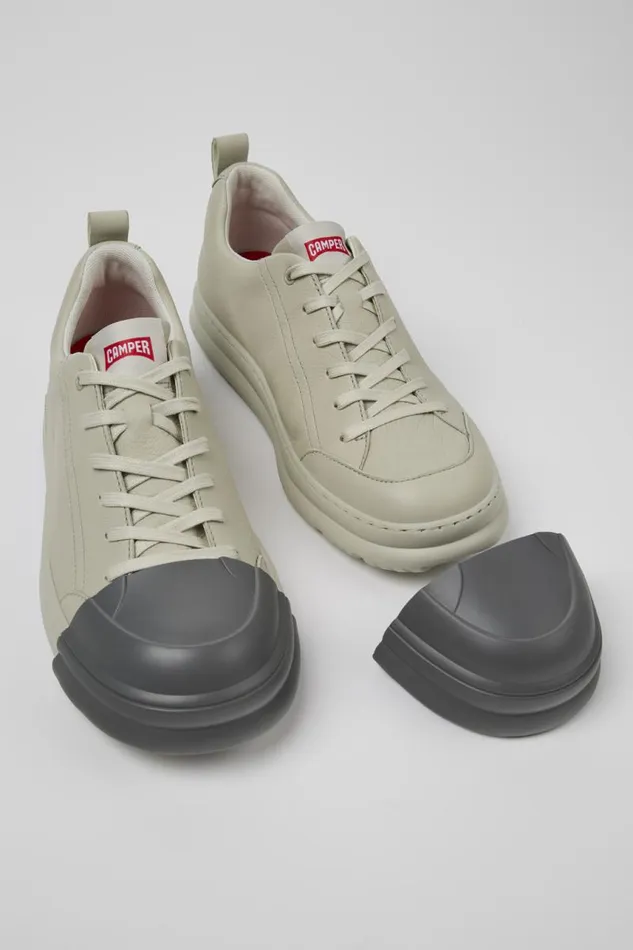 Sneakers Women Camper Junction Runner Gray Leather Sneakers Sneakers Women Camper Junction Runner Gray Leather Sneakers