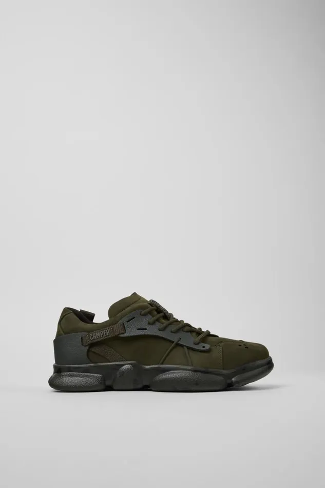 Sneakers Women Camper Karst Green Nubuck And Textile Sneakers Sneakers Women Camper Karst Green Nubuck And Textile Sneakers