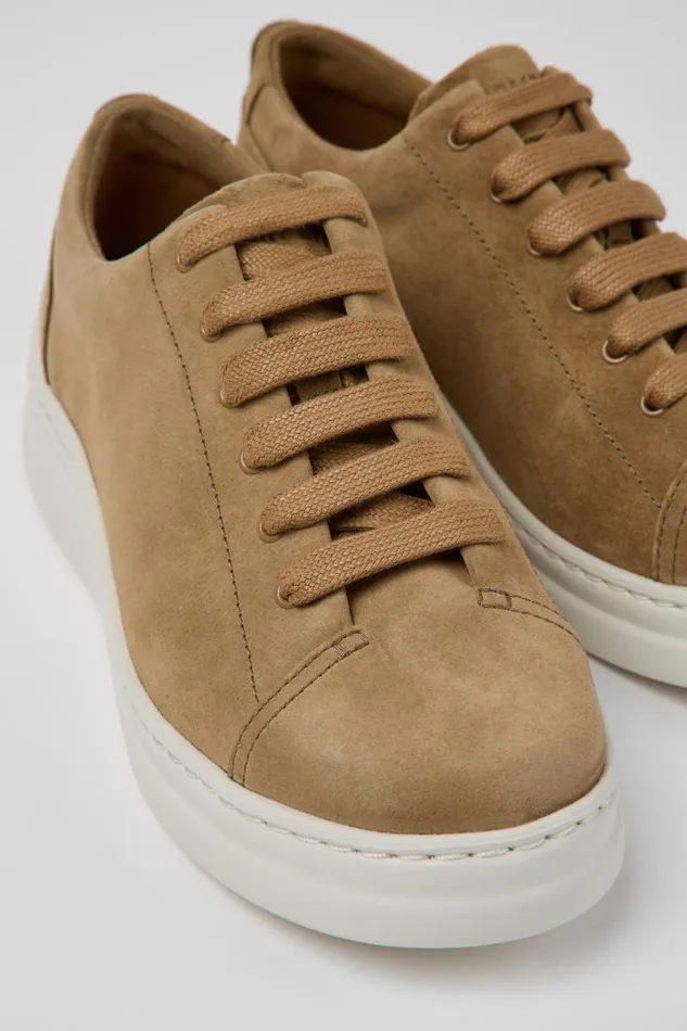 Sneakers Women Camper Runner Up Brown Nubuck Sneaker
