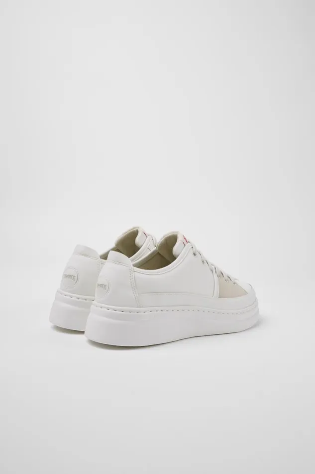 Sneakers Women Camper Twins White Multicolored Recycled Leather Sneakers
