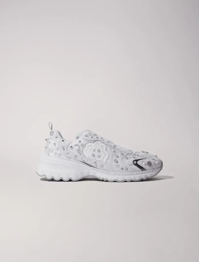 Sneakers Women Maje M Stud Trainers Off White