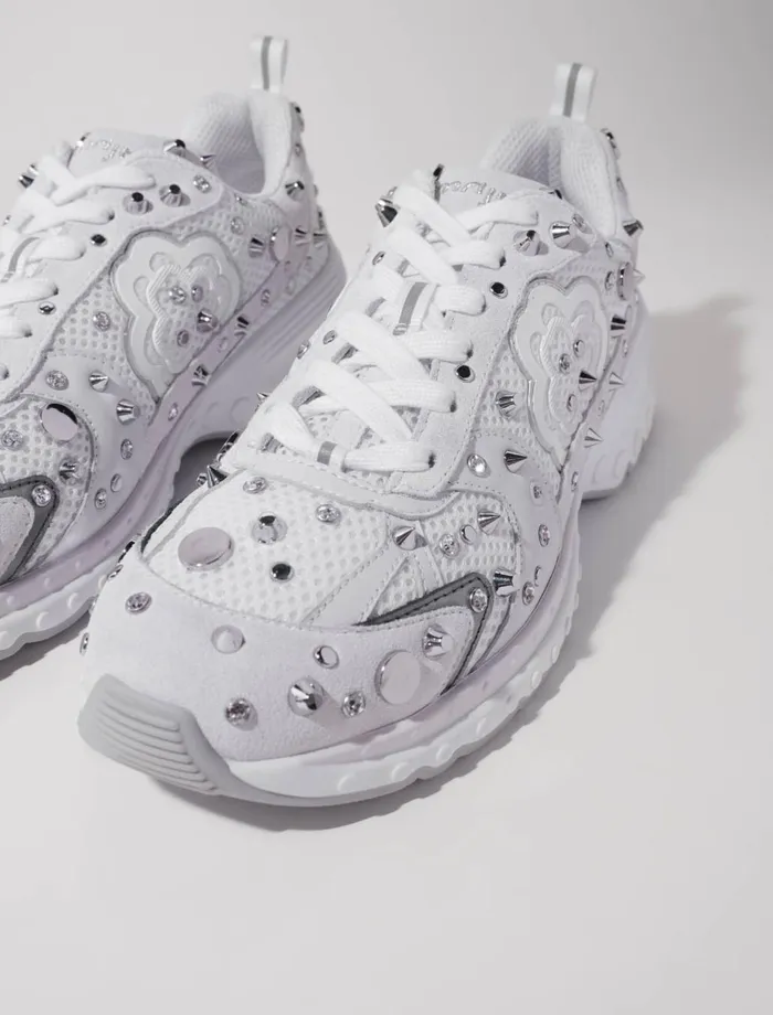 Sneakers Women Maje M Stud Trainers Off White