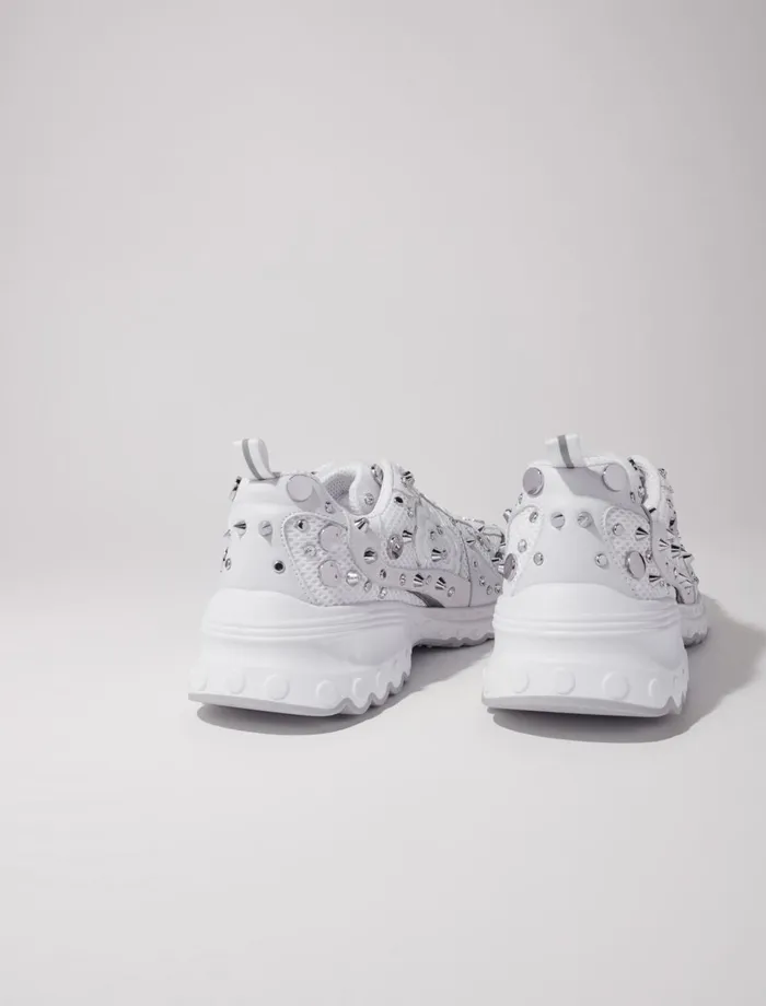 Sneakers Women Maje M Stud Trainers Off White