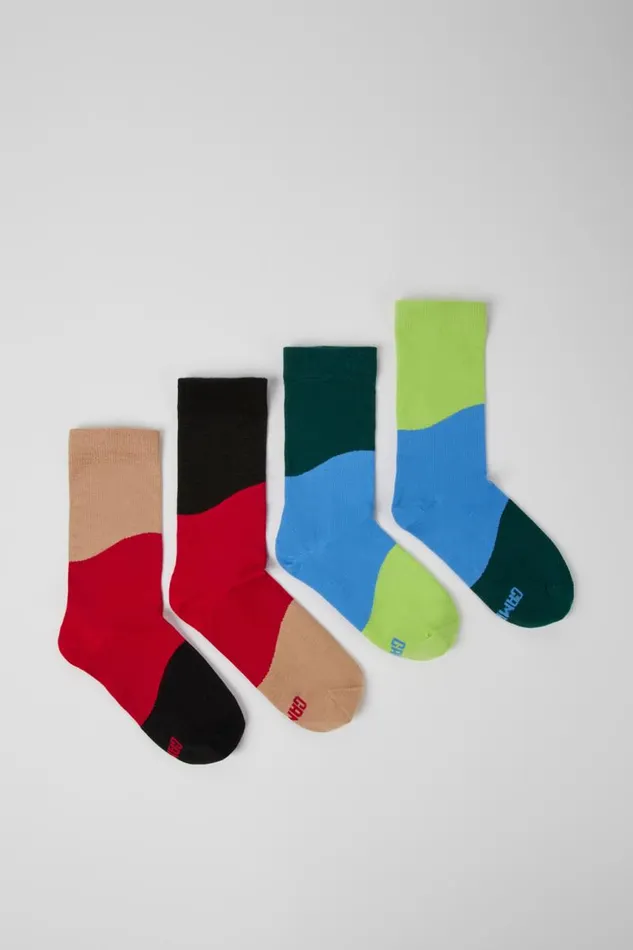 Socks Men Camper Two Pair Pack Of Long Multicolored Socks Socks Men Camper Two Pair Pack Of Long Multicolored Socks