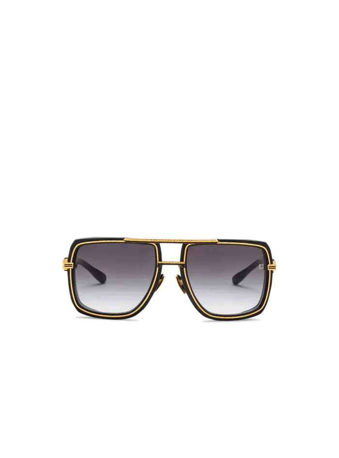 Soldier Sunglasses Gold WomenMen Balmain Eyewear