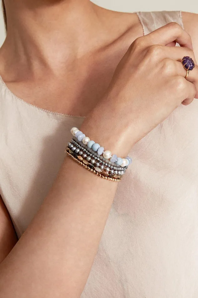 Somerset Bracelet Blue Opal Mix Women Chan Luu Bracelets