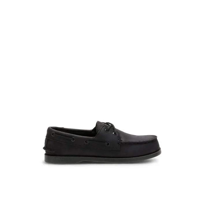 Sperry Authentic Original Boat Shoe Black Kids Boat Shoes