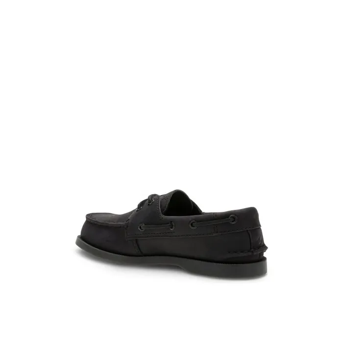 Sperry Authentic Original Boat Shoe Black Kids Boat Shoes