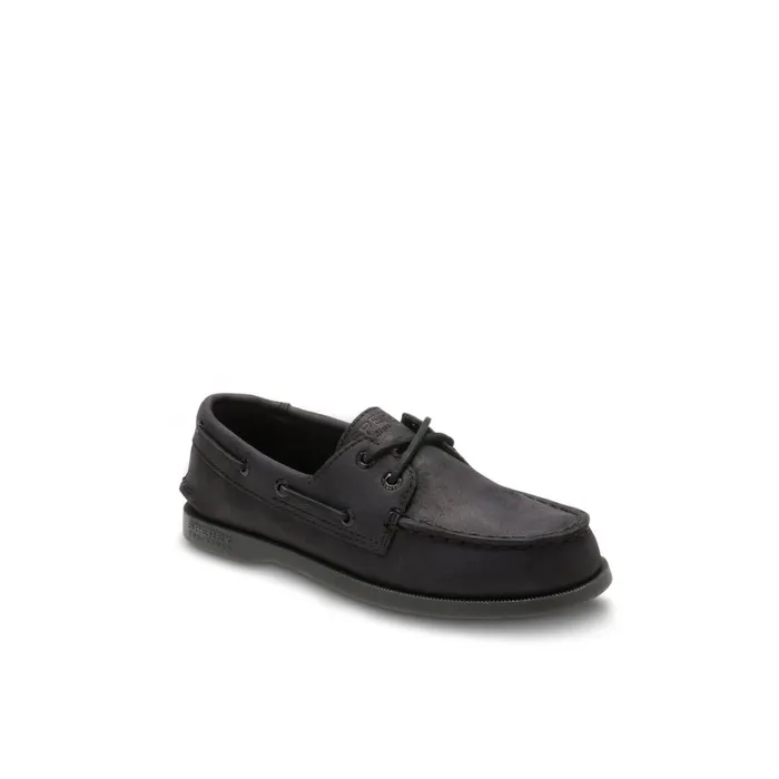 Sperry Authentic Original Boat Shoe Black Kids Boat Shoes