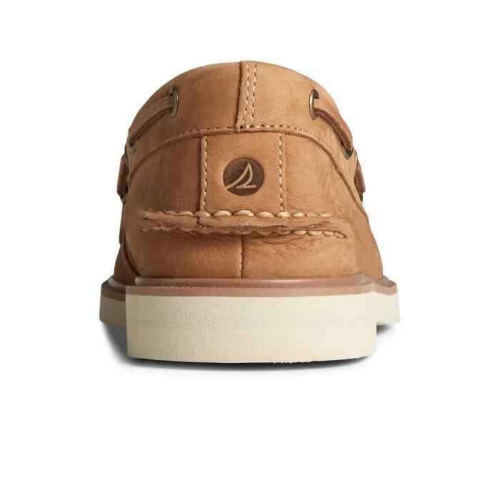 Sperry Authentic Original Double Sole Nubuck Boat Shoe Medium Beige Men Boat Shoes