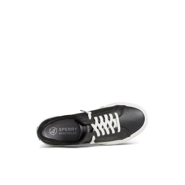 Sperry Bermuda Leather Sneaker Black Women Sneakers