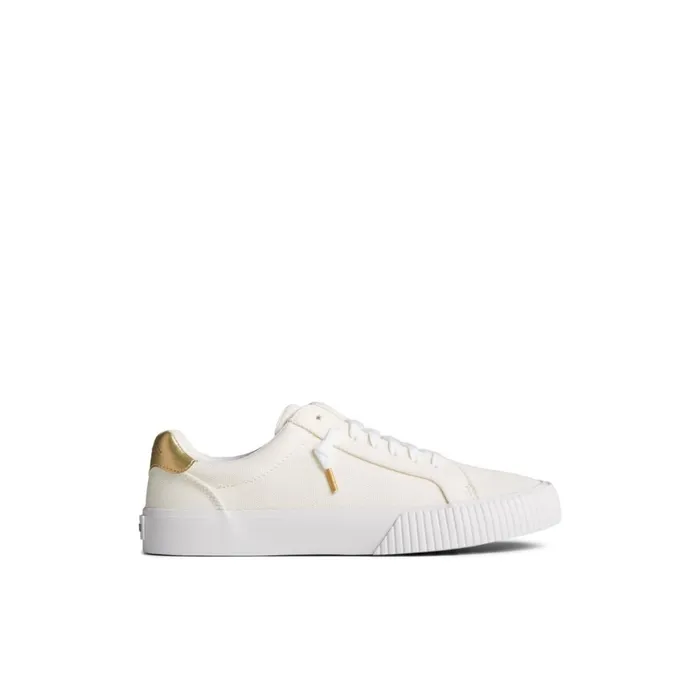 Sperry Bermuda Metallic Sneaker Bone Women Sneakers