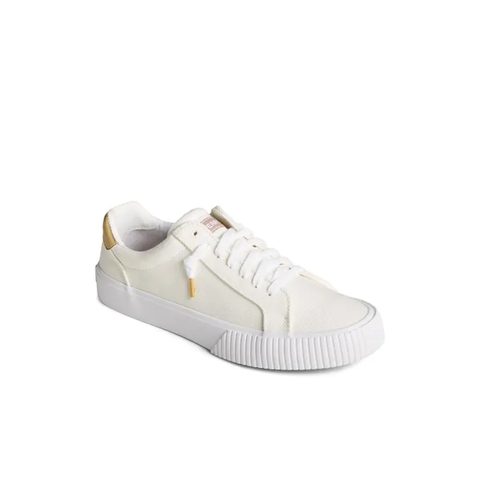 Sperry Bermuda Metallic Sneaker Bone Women Sneakers