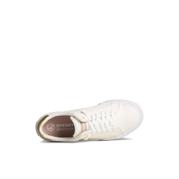 Sperry Bermuda Metallic Sneaker Bone Women Sneakers