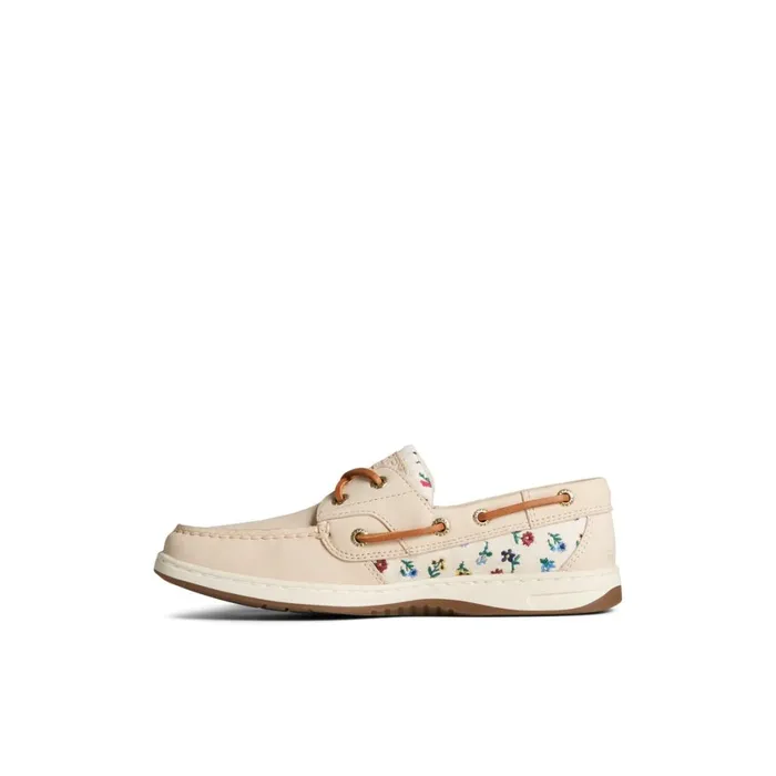 Sperry Bluefish Floral Boat Shoe Bone Women Boat Shoes