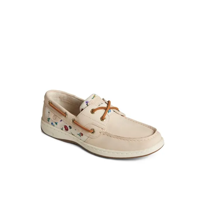 Sperry Bluefish Floral Boat Shoe Bone Women Boat Shoes