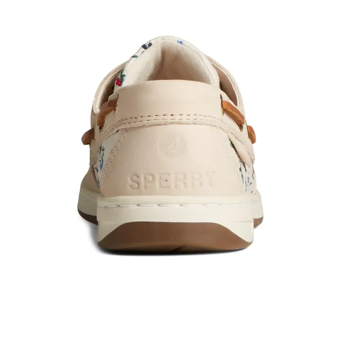Sperry Bluefish Floral Boat Shoe Bone Women Boat Shoes