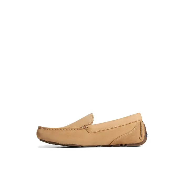 Sperry Davenport Nubuck Venetian Driver Bone Men Loafers and Oxfords