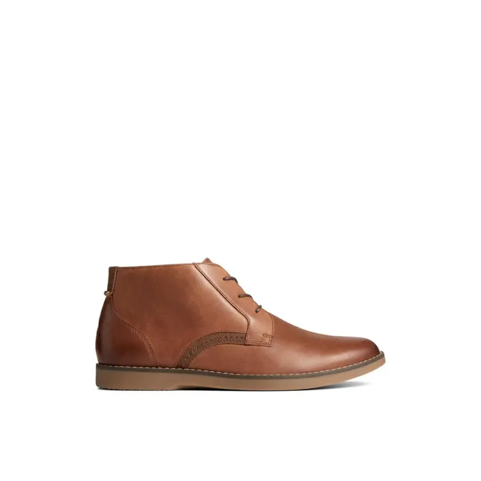 Sperry Newman Chukka Brown Leather Smooth Men Boots