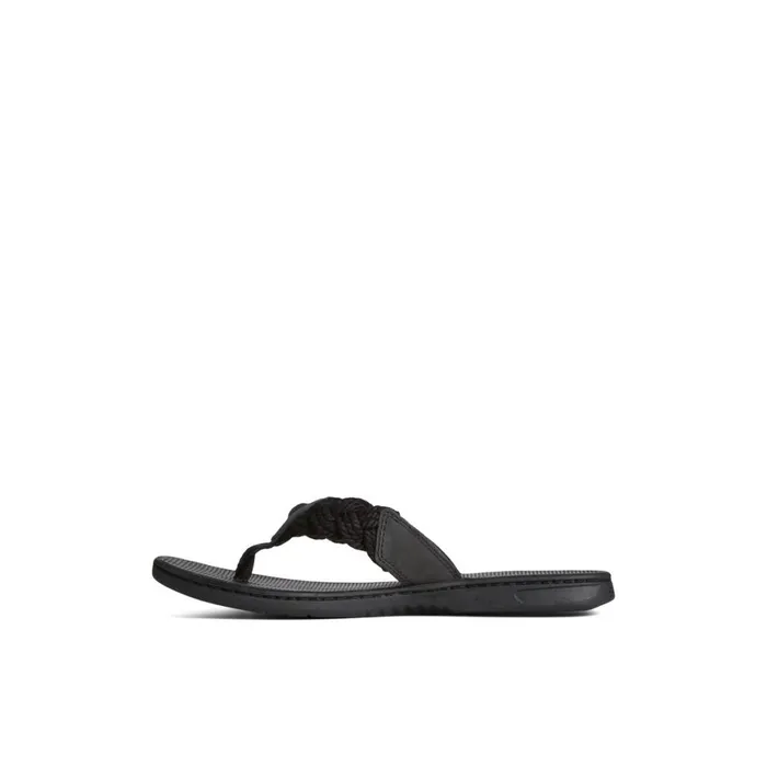 Sperry Parrotfish Braid Sandal Black Women Sandals