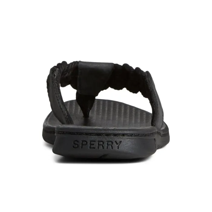Sperry Parrotfish Braid Sandal Black Women Sandals