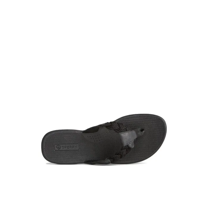 Sperry Parrotfish Braid Sandal Black Women Sandals
