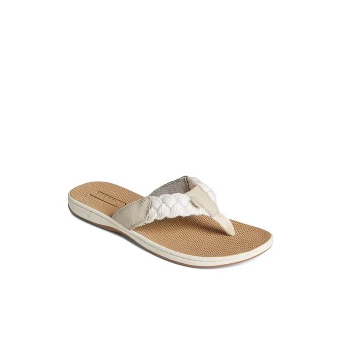 Sperry Parrotfish Braid Sandal Bone Women Sandals