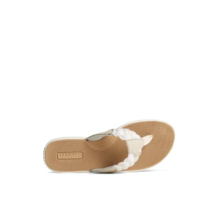 Sperry Parrotfish Braid Sandal Bone Women Sandals