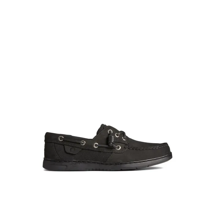 Sperry Rosefish 3Eye Boat Shoe Black Women Boat Shoes
