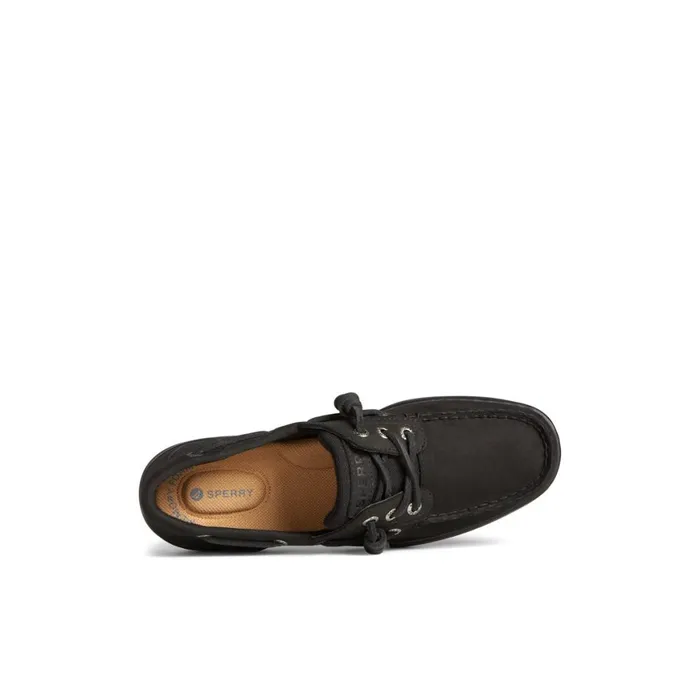 Sperry Rosefish 3Eye Boat Shoe Black Women Boat Shoes