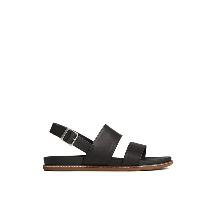 Sperry Waveside PLUSHWAVE Backstrap Sandal Black Women Sandals