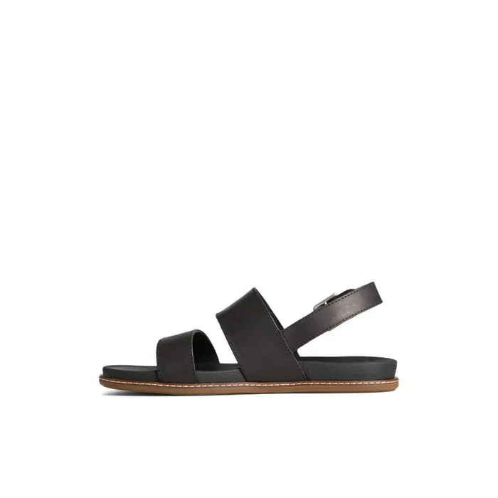 Sperry Waveside PLUSHWAVE Backstrap Sandal Black Women Sandals