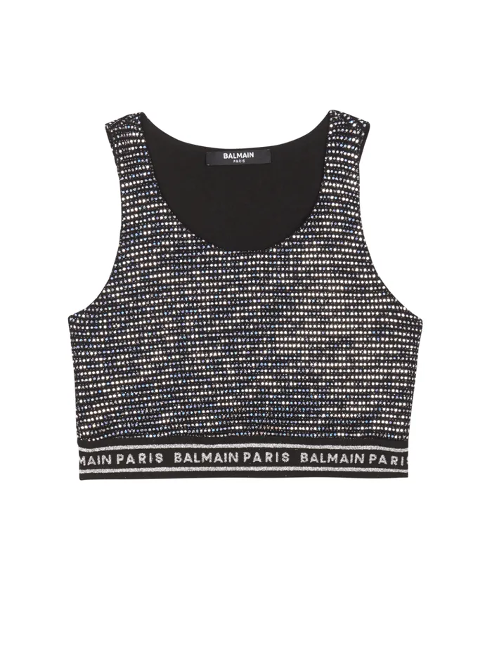 Sports Bra Black Kids Balmain