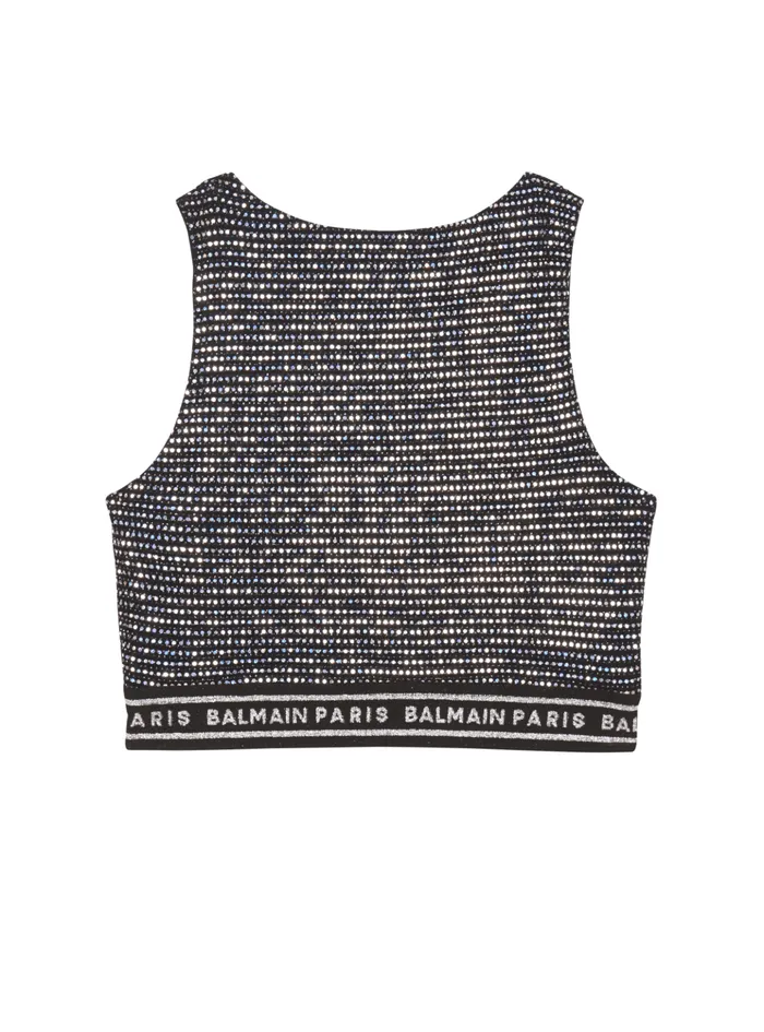 Sports Bra Black Kids Balmain