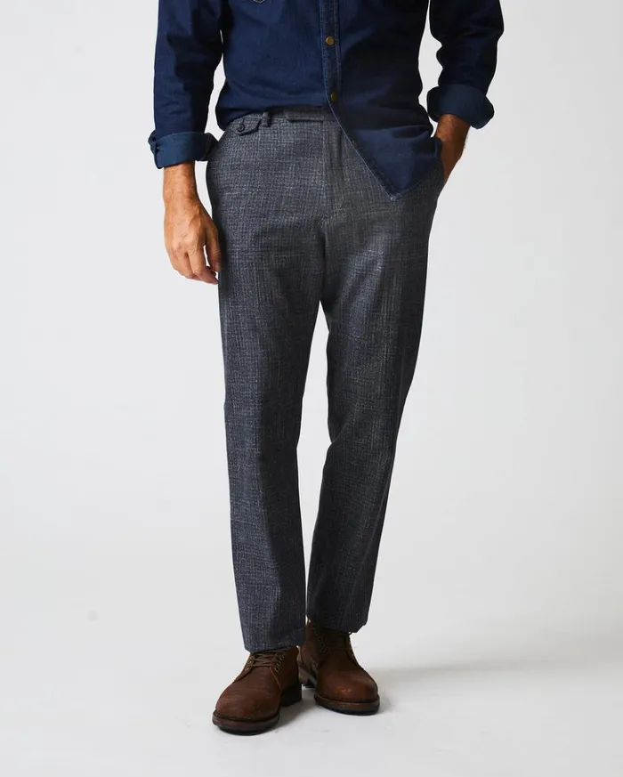 Suiting Men Billy Reid Flat Front Trouser Charcoal