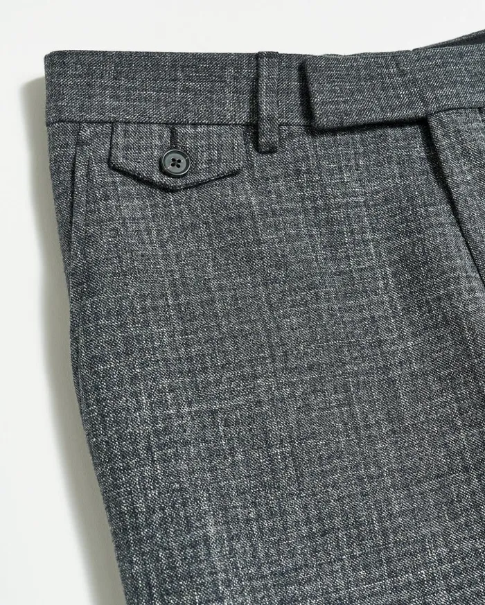 Suiting Men Billy Reid Flat Front Trouser Charcoal